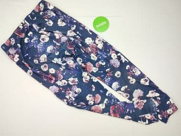 spodnie dresowe z szeroka guma w pasie: Spodnie materiałowe damskie, rozmiar S — 4