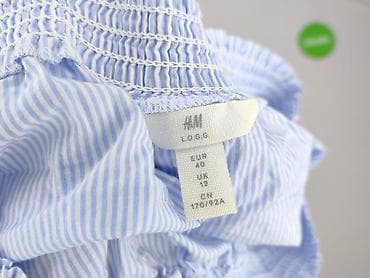 bluzki niebieska: H&M L.O.G.G., Bluzka damska, rozmiar M — 4