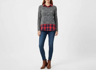 bluzka z reniferem dla dziewczynki: Bluzka damska, rozmiar M — 6