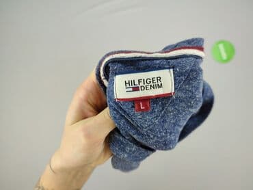 koszulka fc barcelona z wlasnym napisem: Hilfiger Denim, Koszulka dla mężczyzn, L — 4