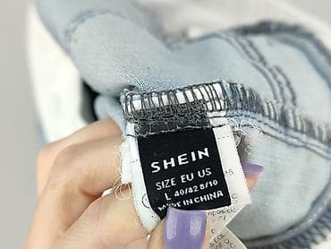 linen trousers pull and bear: Shein, Jeansy damskie, rozmiar L — 4