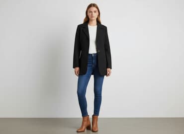 czerwona kurtka damska reserved: Trencz damski, rozmiar S — 5