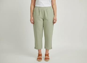 joggery khaki damskie: Spodnie 3/4 damskie, rozmiar XL — 6