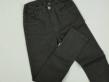 hm top w paski: Spodnie jeansowe, H&M, 12 lat, 152, stan - Idealny — 1