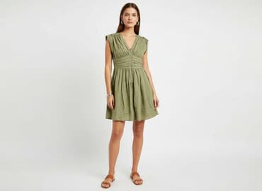 spódniczka khaki: H&M, Sukienka damska, rozmiar S — 7