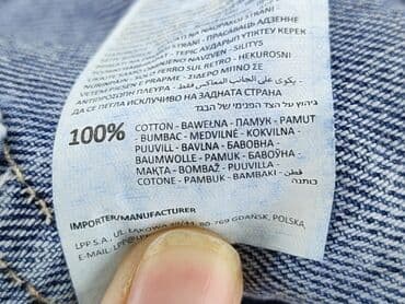 sinsay dżinsy z wysokim stanem: Denim, Jeansy damskie, rozmiar M — 6