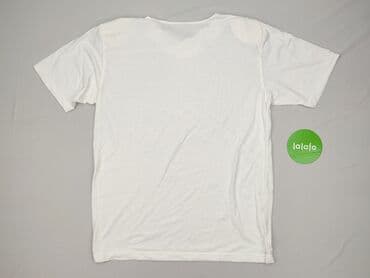 białe t shirty z dekoltem v: T-shirt damski, rozmiar L — 4