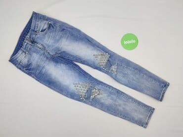 przecierane jeansy: Jeansy damskie, rozmiar M — 2