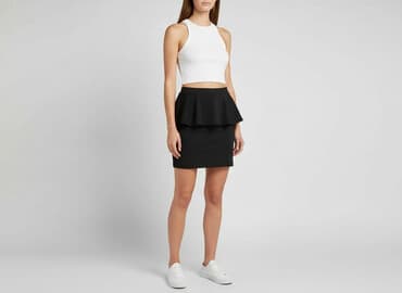 spódnice woskowana czarne: Spódnica damska, rozmiar XS — 1