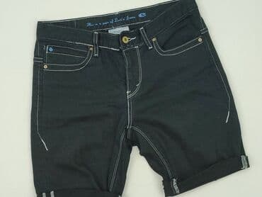 krótkie czarne skórzane spodenki: Szorty damskie, rozmiar M — 1