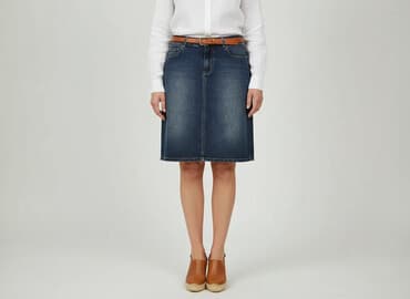 spódnice jeansowe z rozporkiem: Elle, Spódnica damska, rozmiar S — 1