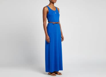 sukienki maxi na wesele niebieska: Sukienka damska, rozmiar S — 6