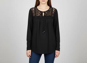 czarna bluza 134: Bluzka damska, rozmiar S — 5