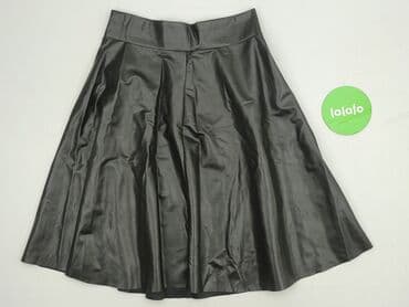 spódnice czarne eko skóra: Spódnica damska, rozmiar S — 4