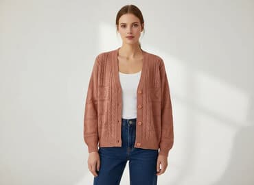 sweter open shoulder: Women`s knitwear, size L — 6