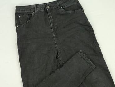 czarne jeansy dzwony: Jeansy damskie, rozmiar L — 1