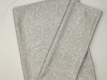 Dom i ogród: Zasłona dekoracyjna z podszewką – wzór roślinny, jasnoszary/srebrzysty — 1