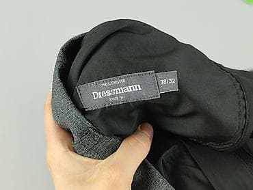 malachowski kurtka: Męskie spodnie garniturowe Dressmann - Kolor: szary melanż - Krój — 5