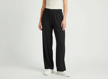 długie spodnie damskie dla wysokich: Spodnie materiałowe damskie, rozmiar L — 7