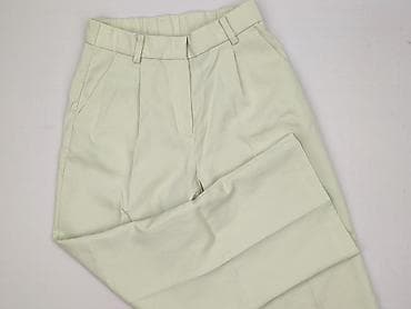 biale spodnie materialowe: H&M, Spodnie materiałowe damskie, rozmiar S — 1