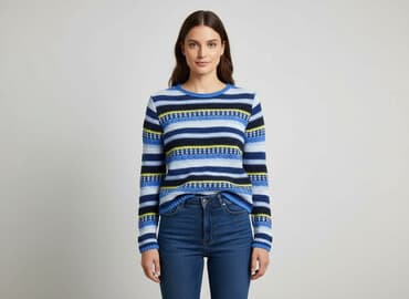 sweter w paski: Sweter damski, rozmiar S — 6