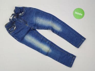 spodnie z ozdobami: Spodnie jeansowe, Minoti, 7 lat, 122, stan - Bardzo dobry — 2