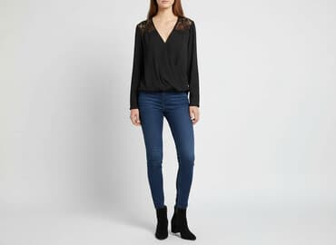 koronkowy top pod marynarkę: Miss Selfridge, Bluzka damska, S — 6