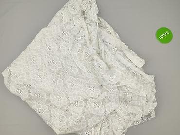 wojan pościel: Biała koronka materiałowa – gipiura w kwiaty - Kolor: biały/śnieżny - — 3