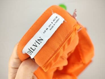 pomarańczowa marynarka mohito: Spodnie materiałowe damskie, S — 4