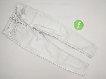 biała obcisła koszulka: Jeansy damskie, rozmiar S — 2