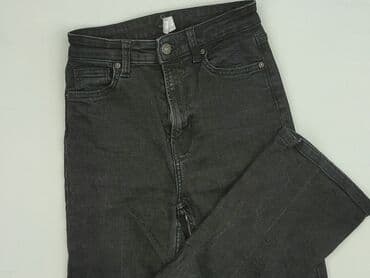 srebrne buty deichmann: Bershka, Jeansy damskie, XS — 1