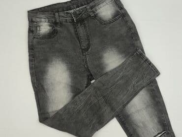 czarne legginsy push up legginsy podkreślające pośladki: Jeansy damskie, M — 1