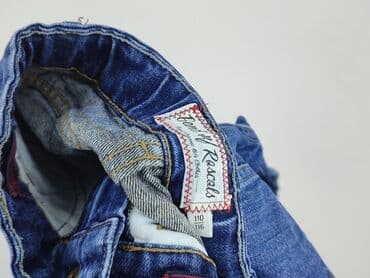 kurtka jeansowa ze sciagaczem: Spodnie jeansowe, 5-6 lat, 128, stan - Idealny — 4