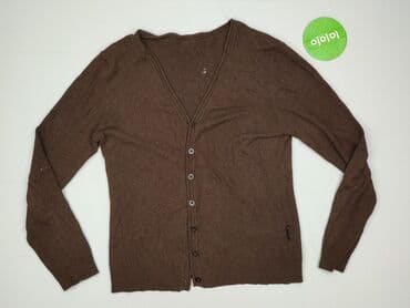 sweter z dekoltem v: Kardigan damski, M — 2
