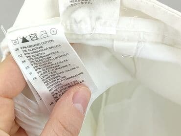 stradivarius spodnie z eko skory: H&M Conscious, Spodnie materiałowe damskie, M — 5