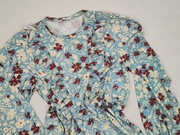 zara sukienka w kwiaty z bufiastymi rękawami: Zara, Women`s dress, size S — 2