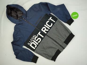 niebieska bluza pull and bear: Kurtka przejściowa dla mężczyzn, rozmiar L — 2