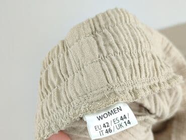 spodnie na lato plus size: Spodnie materiałowe damskie, 2XL — 4