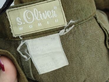 oliwkowe buty: S.Oliver, Spodnie materiałowe damskie, rozmiar M — 4