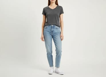 koszulka polo damska hm: H&M Basic, T-shirt damski, rozmiar S — 9