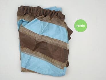 krótkie zasłony: Zasłony pasowe – komplet - Kolorystyka: pasy w odcieniach błękitu — 2