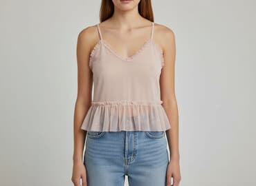 hm sukienka z falbanami: H&M, Top damski, rozmiar M — 7