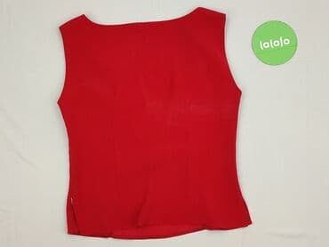 czerwone sukienki plus size: Women's blouse, size M (EU 38) — 4