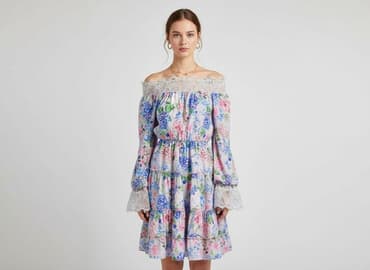 sukienki liliowa na wesele: Sukienka damska, rozmiar L — 6