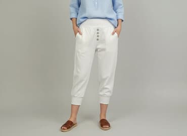 joggery damskie z łańcuszkiem: 3/4 Trousers for women, size S — 1