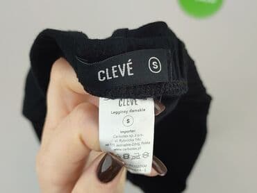 legginsy czarne nieprzeswitujace: Cleve, Legginsy rozmiar S — 4