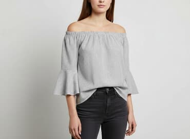 eleganckie bluzki czarne: Bluzka damska, rozmiar M — 7