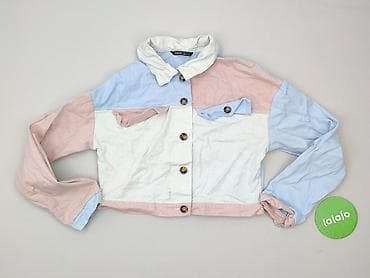 kis second hand online: Kurtka/koszula damska SHEIN, model crop, w stylu color‑block. - — 2