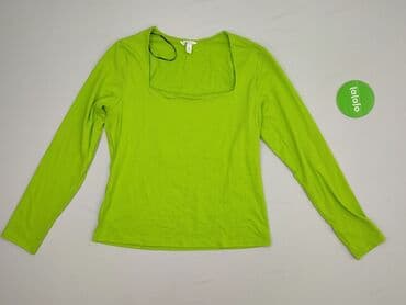 obcisła bluzki z dekoltem: H&M, T-shirt damski, rozmiar L — 2