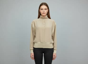 luźne bluzki z długim rękawem: Bluzka damska, rozmiar L — 6